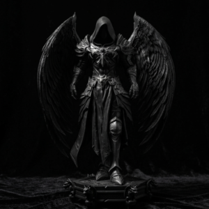 Azhakel "The Dark Angel" – Handcrafted Resin Collectible Figure