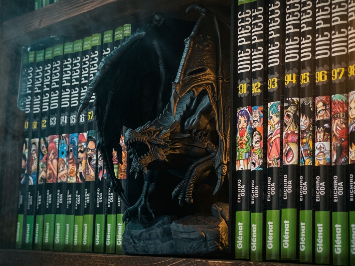 Varkhazar "The Black Dragon" - Resin Statue|Book Holder - Image 5